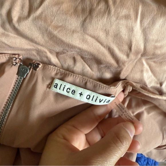 Alice + Olivia Elza Dress in Rose Tan - Picture 8 of 9